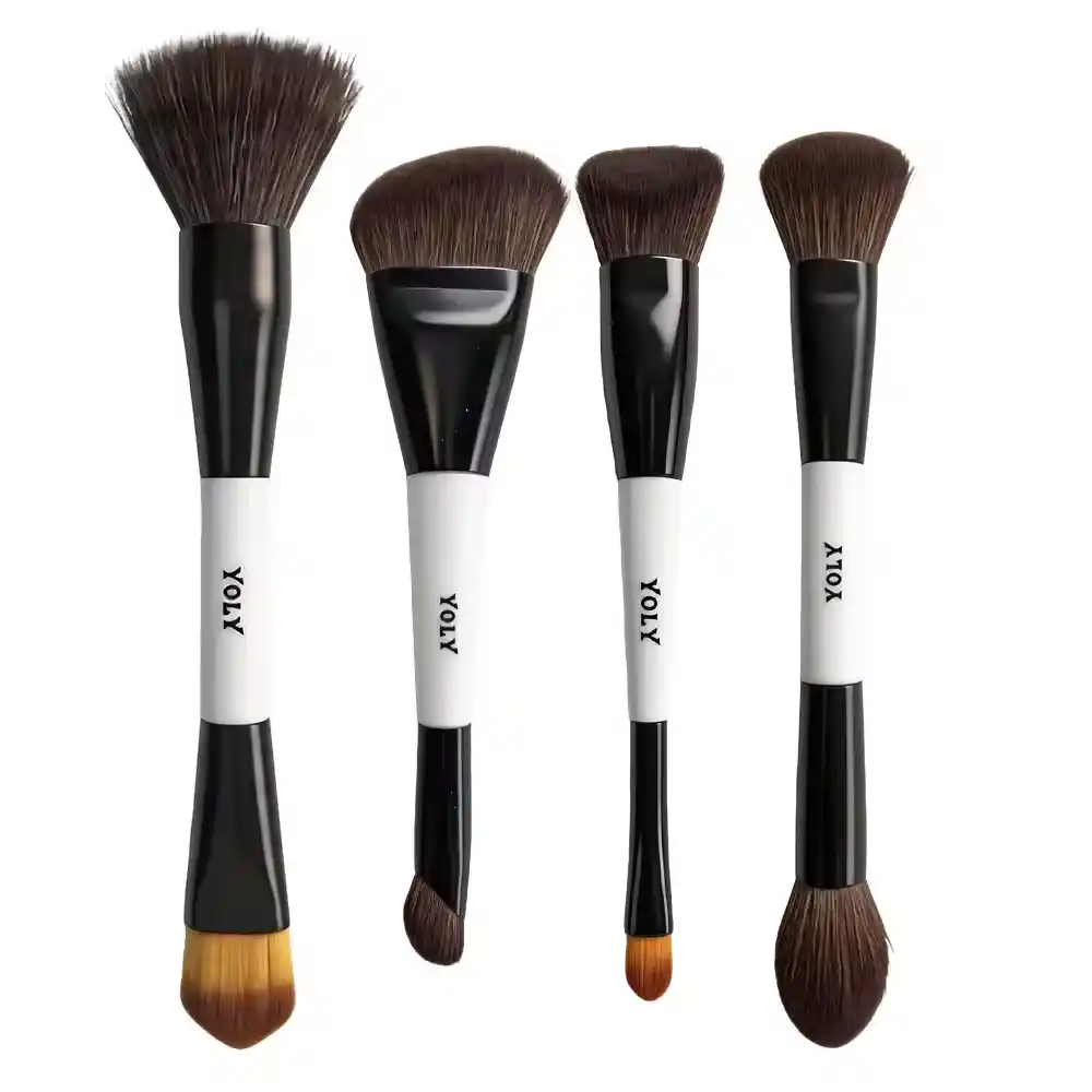 4Pcs Double Ended Makeup Brush Set
