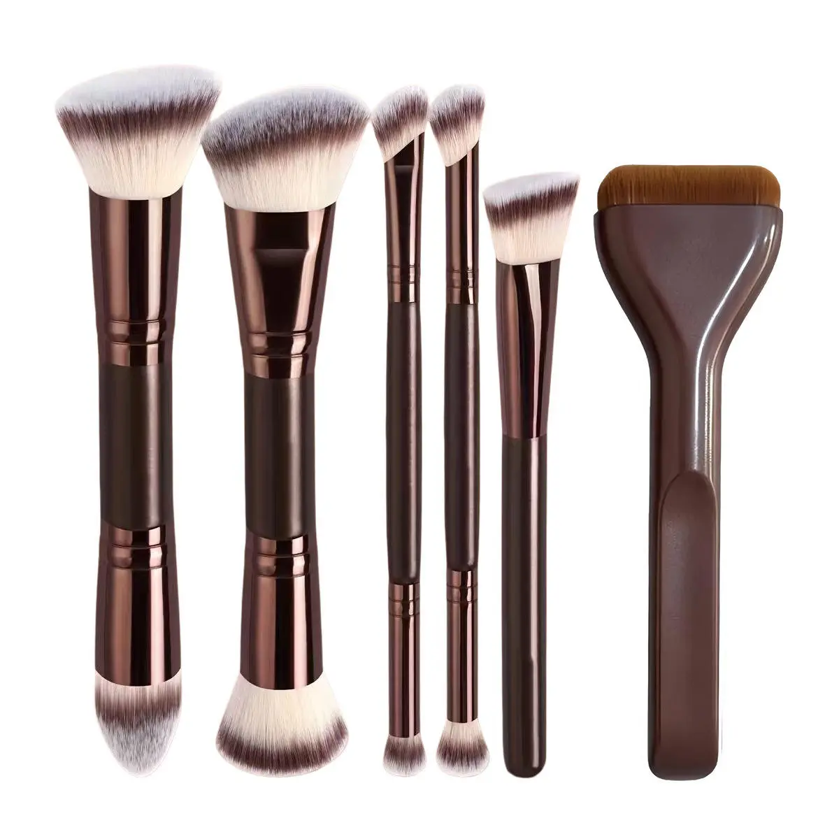 Dual-Ended Face Eye Makeup Brush Set