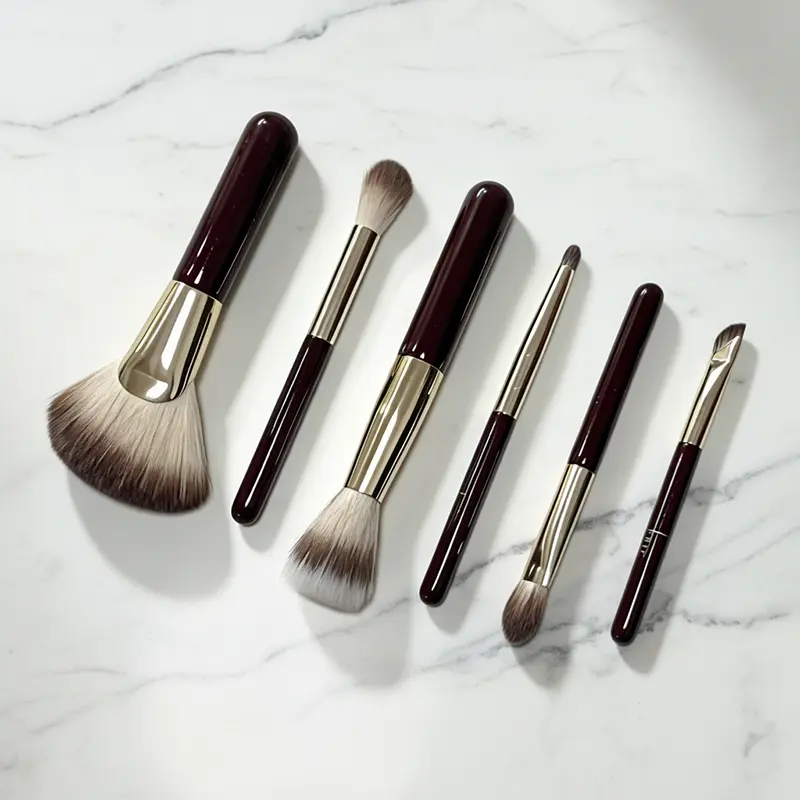 Professional 6pcs Vintage Makeup Brush Set