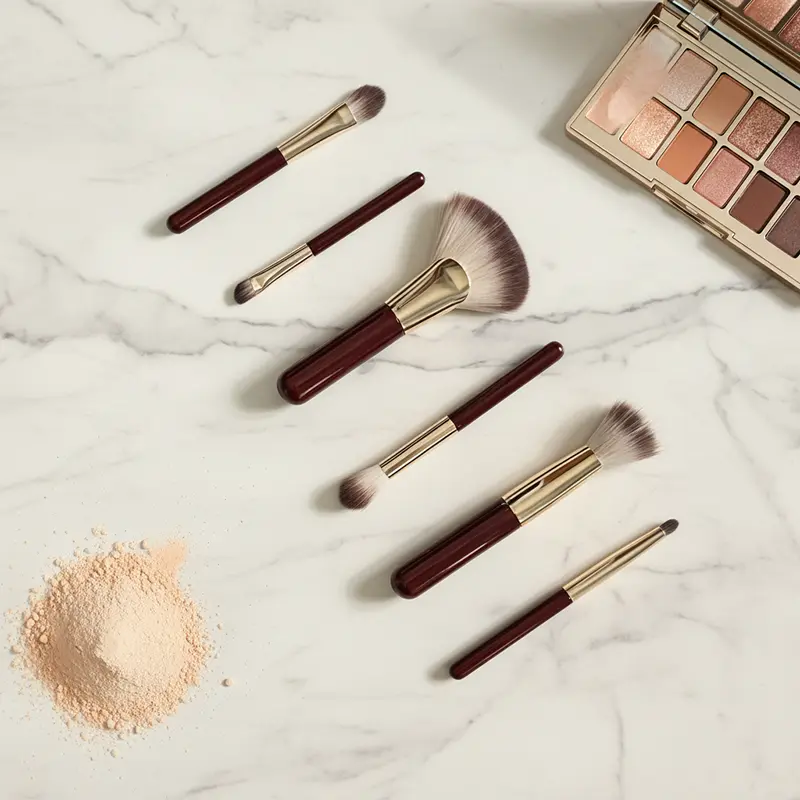 Professional 6pcs Vintage Makeup Brush Set
