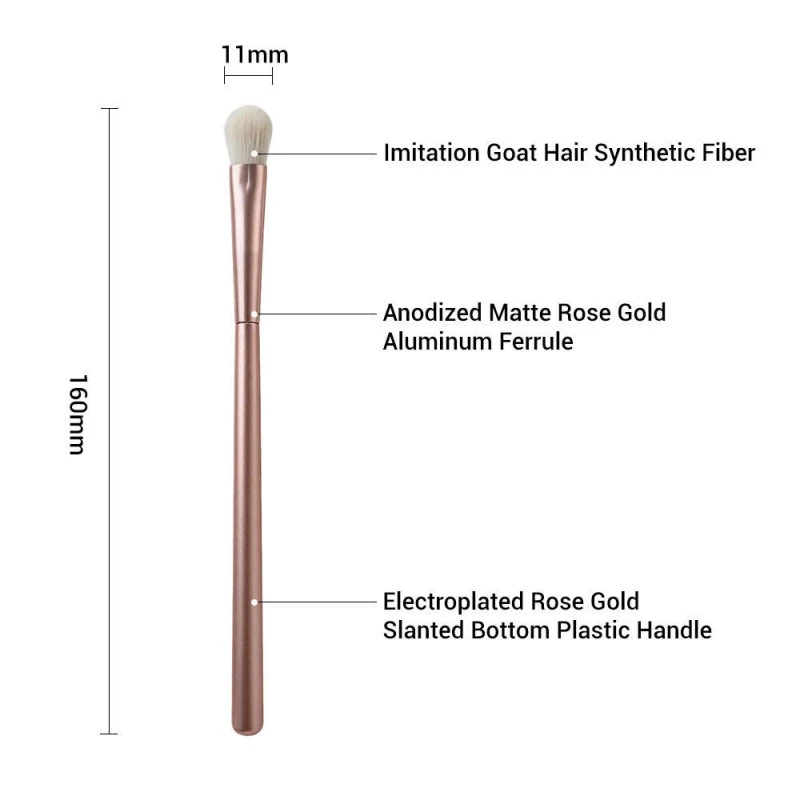 Professional 6pcs Matte Rose Gold Synthetic Makeup Brush Set Professional 6pcs Matte Rose Gold Synthetic Makeup Brush Set