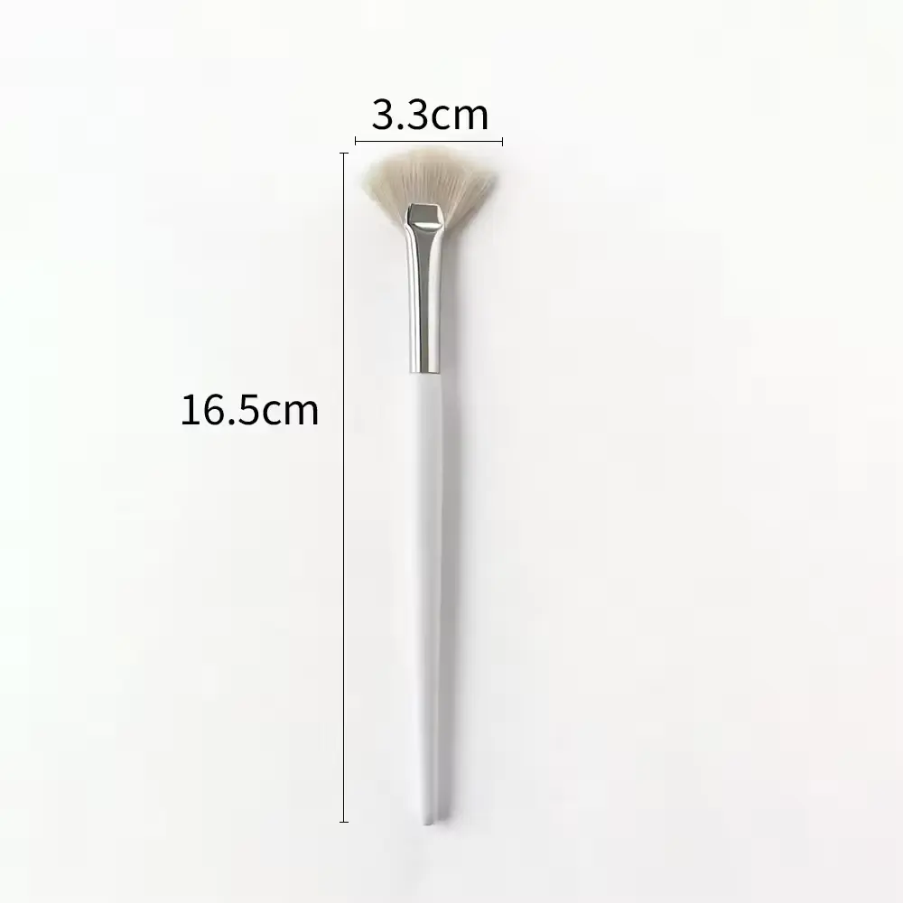 5pcs White Luxury Makeup Brushes Set