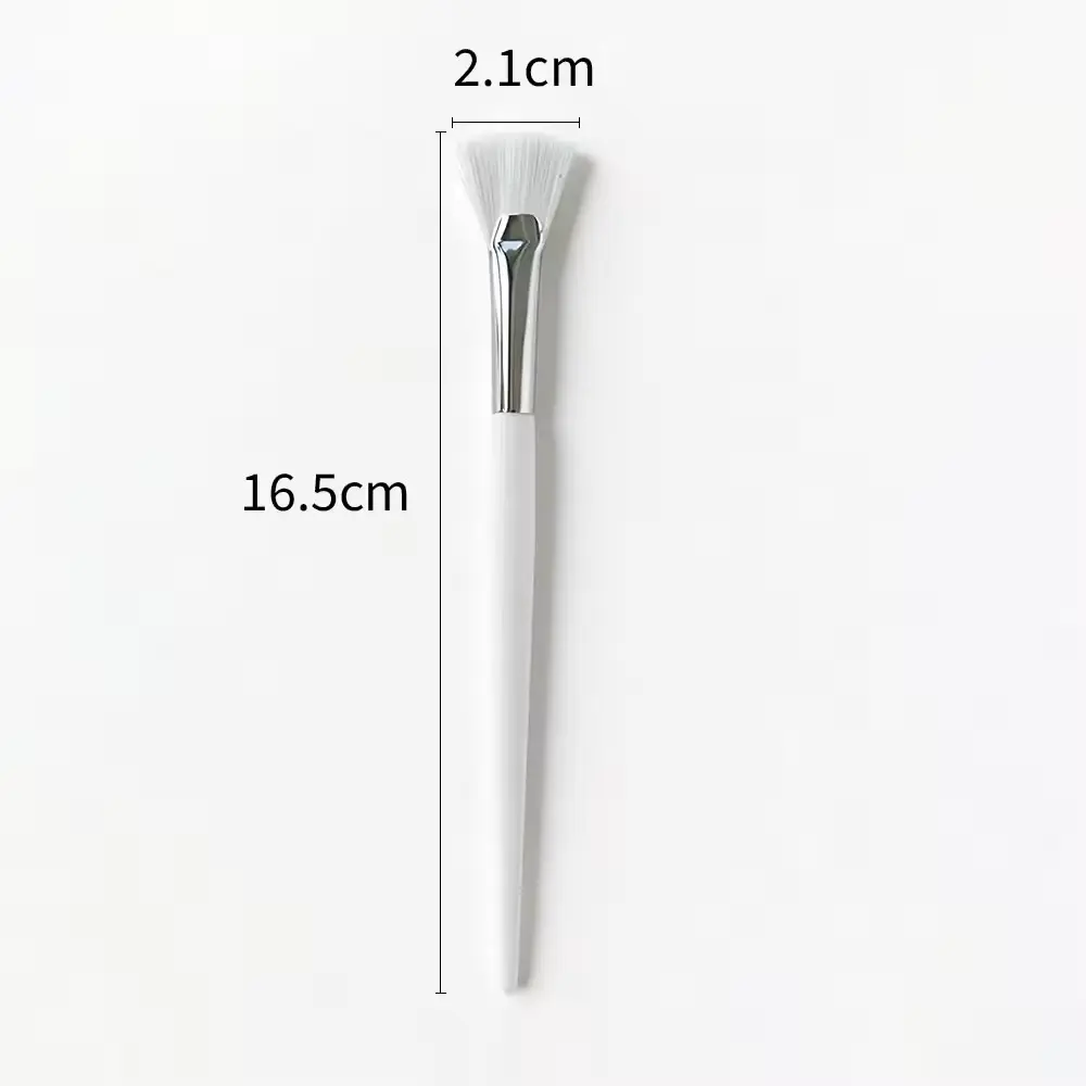 5pcs White Luxury Makeup Brushes Set
