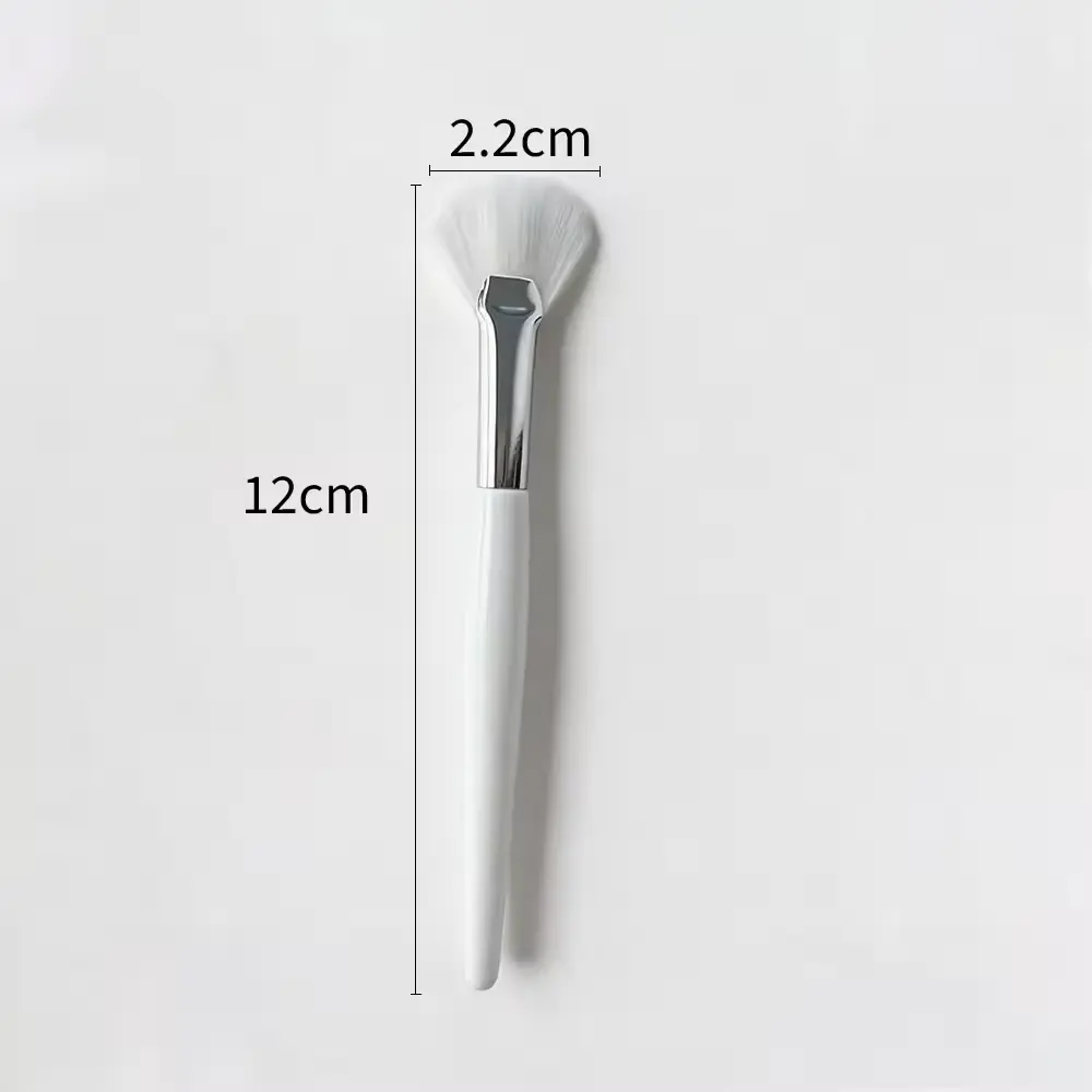5pcs White Luxury Makeup Brushes Set
