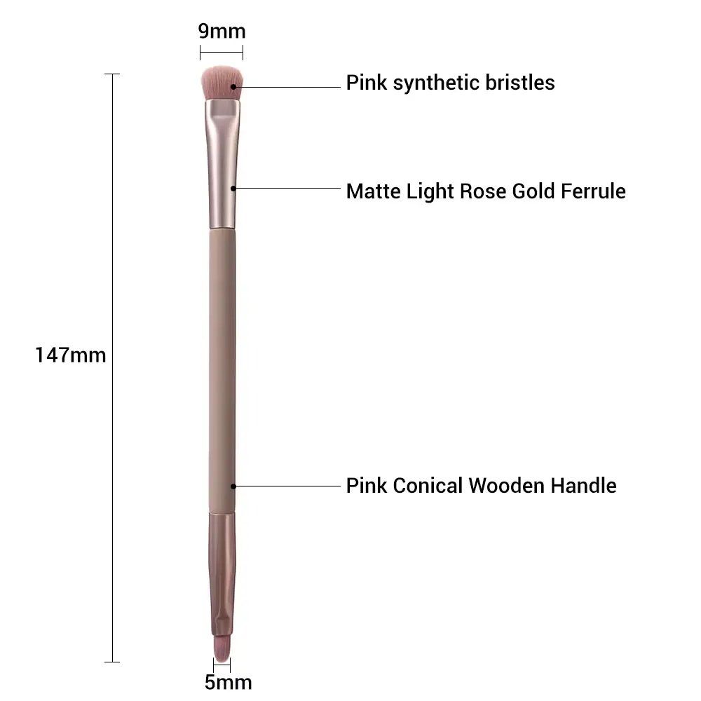 7pcs High Quality Grey Pink Makeup Brush Set