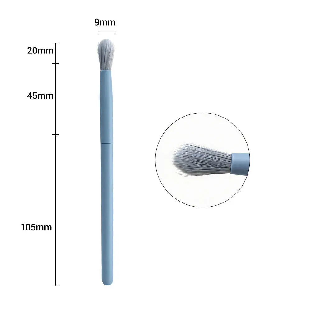 Professional 7pcs Matte Misty Blue Synthetic Makeup Brush Set